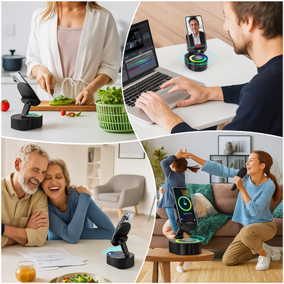 Wireless Induction Audio Bluetooth Speaker 5in1 Phone Holder Emergency Rechargeable